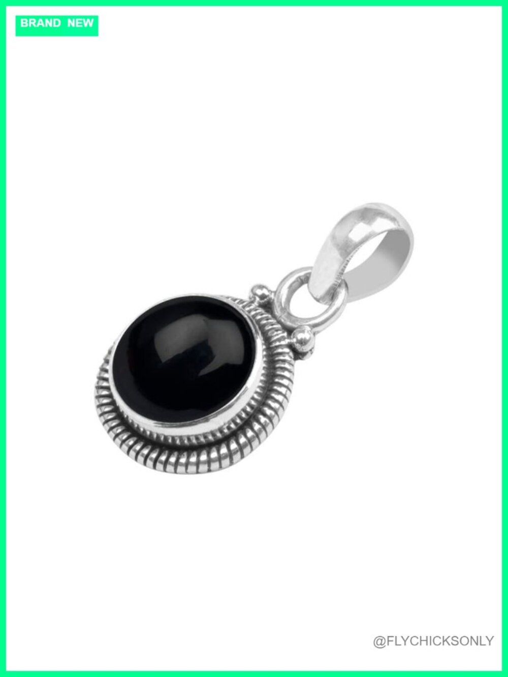 925 Sterling Silver Natural Gemstone Solitaire Pendant Necklace